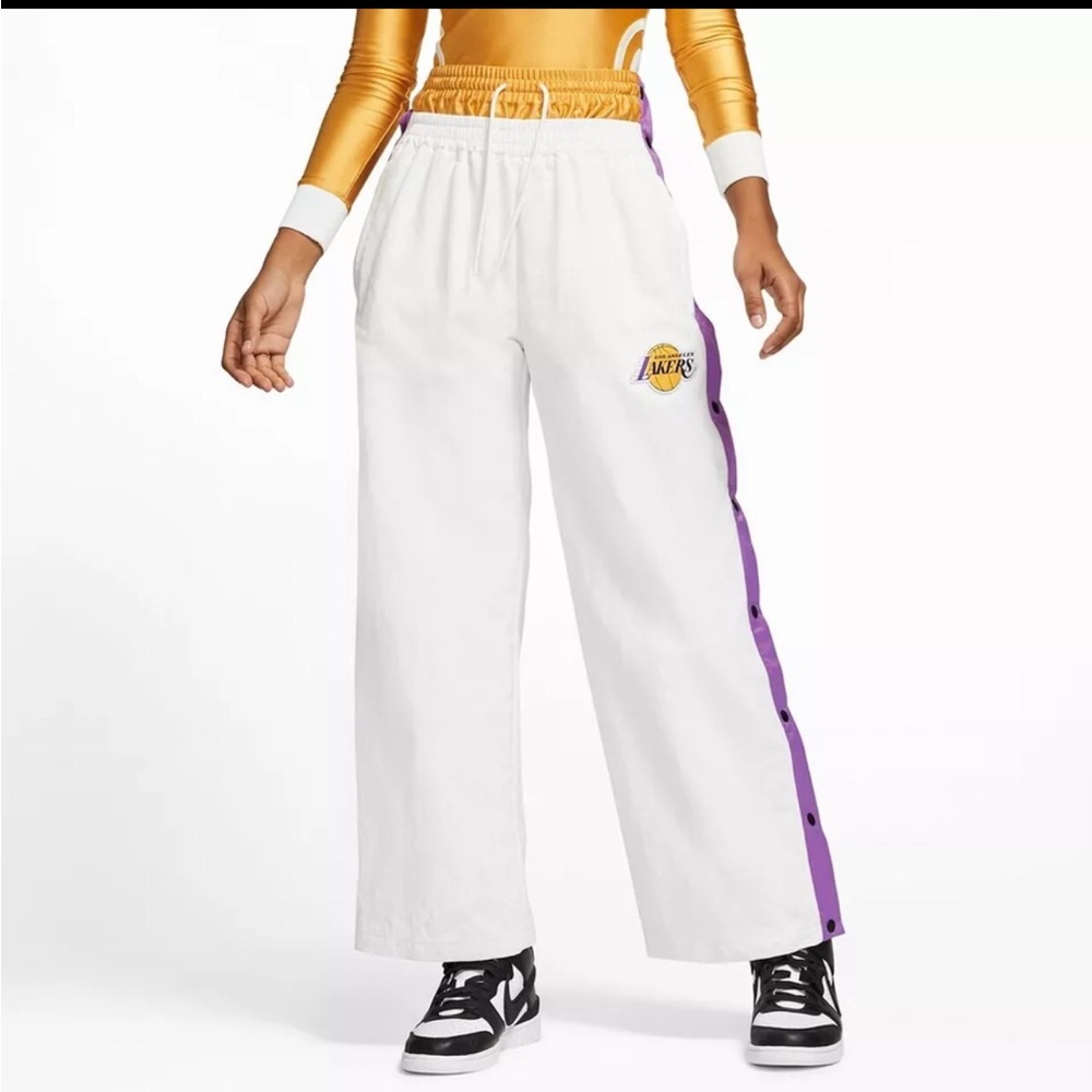 NWT Nike X Ambush NBA Los Angeles LA Lakers Tearaway Breakaway Pants White new